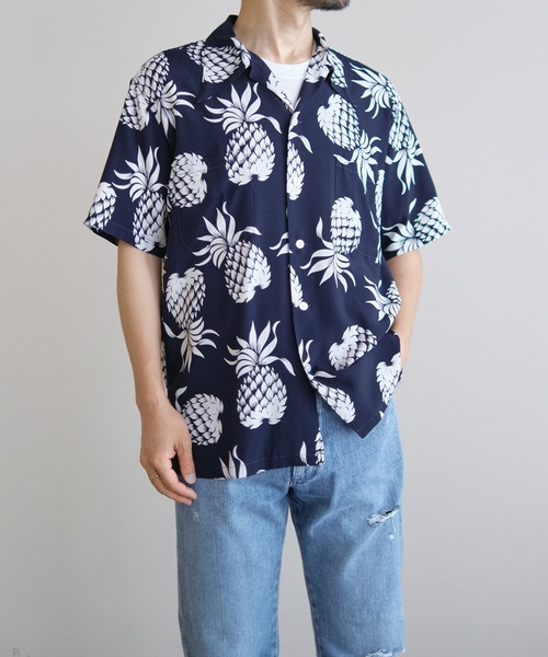 DUKE KAHANAMOKU(デューク カハナモク)の「Duke Kahanamoku | ハワイアンシャツ パイナップル MEN(シャツ/ブラウス・メンズ・ブルー系その他5・XL/L)」の1枚目の写真