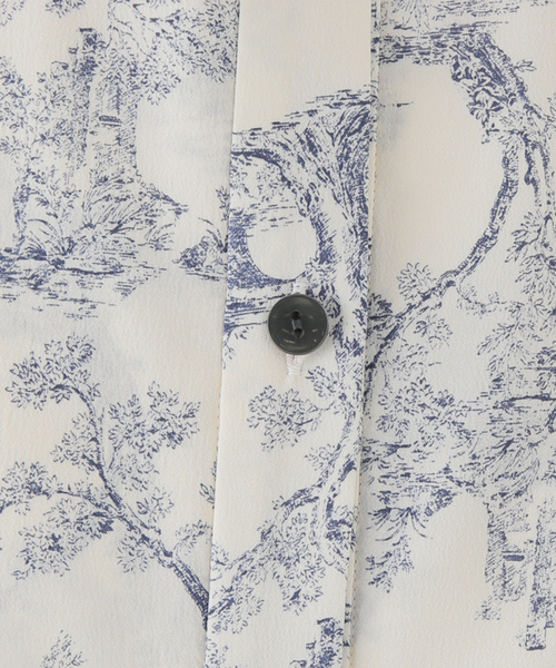 La TOTALITE(ラトータリテ)の「バンドカラープリントシャツワンピース(シャツワンピース・レディース・ベージュ/アイボリー・38/36)」の19枚目の写真