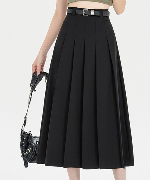 プリーツミモレ丈スカート（スカート）｜SPIGA（スピーガ）