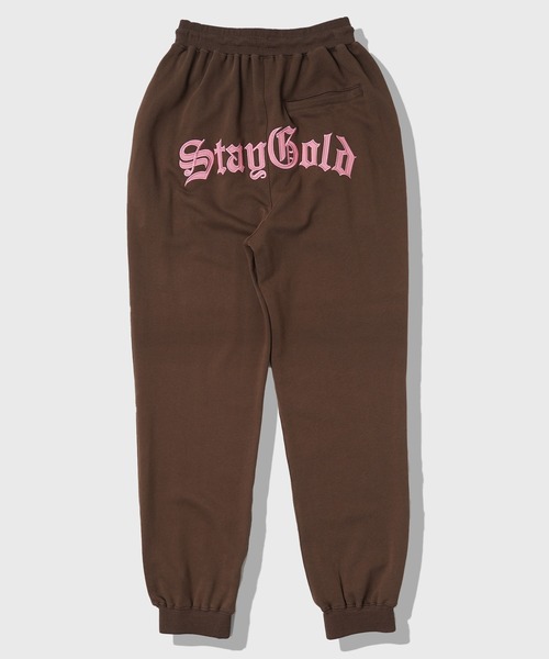 STAY GOLD（ステイゴールド）の「【STAYGOLD】バックロゴ スウェットパンツ / 【セットアップ対応】綿100% 裏毛 イージーパンツ（スウェットパンツ・メンズ・ブラック/アイボリー/アッシュ/グリーン/ブラウン・M/L）」の9枚目の写真