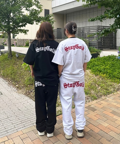 STAY GOLD（ステイゴールド）の「【STAYGOLD】バックロゴ スウェットパンツ / 【セットアップ対応】綿100% 裏毛 イージーパンツ（スウェットパンツ・メンズ・ブラック/アイボリー/アッシュ/グリーン/ブラウン・M/L）」の21枚目の写真