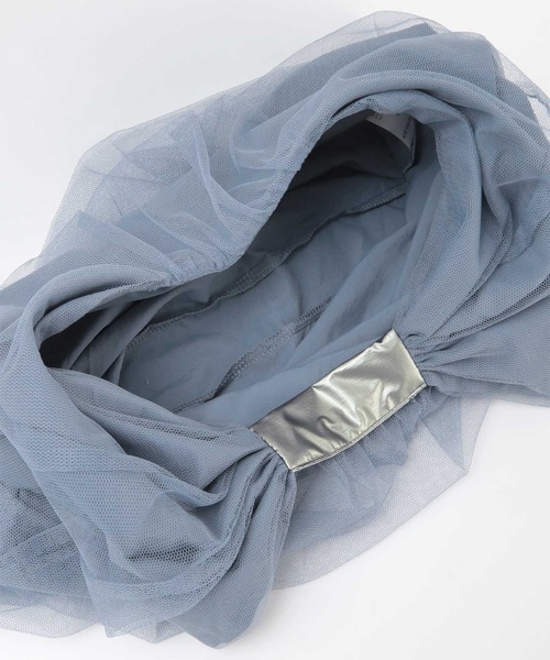 titivate（ティティベイト）の「チュールレイヤードトートバッグ（トートバッグ・レディース・ブルー/チャコール/オフホワイト/ブラック・FREE）」の7枚目の写真