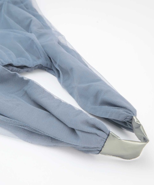 titivate（ティティベイト）の「チュールレイヤードトートバッグ（トートバッグ・レディース・ブルー/チャコール/オフホワイト/ブラック・FREE）」の6枚目の写真