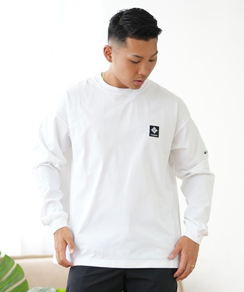 Columbia(コロンビア)の「【ムラサキスポーツ限定】columbia/コロンビア ロンTee/水陸両用 バックプリント オーバーサイズ PM0463(Tシャツ/カットソー・メンズ・ダークグレー/ホワイト/ブラック・XL/L/M/S)」の4枚目の写真