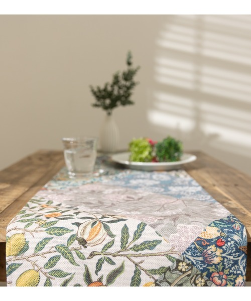 セール】テーブルランナー 30x183cm ウィリアムモリス柄（ランチョン