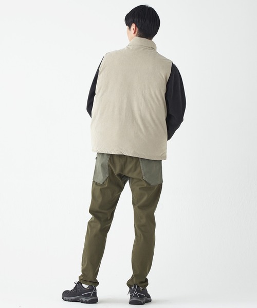 KRIFF MAYER（クリフメイヤー）の「ひっくり中綿ベスト（ベスト・メンズ・キャメル/サンドベージュ/ブラック・MEDIUM/LARGE/X-LARGE）」の7枚目の写真