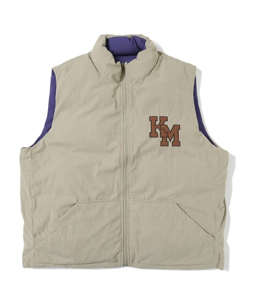 KRIFF MAYER（クリフメイヤー）の「ひっくり中綿ベスト（ベスト・メンズ・キャメル/サンドベージュ/ブラック・MEDIUM/LARGE/X-LARGE）」の18枚目の写真