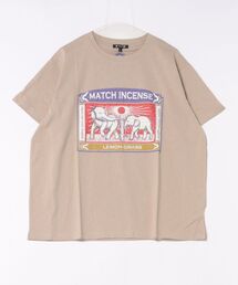 【チャイハネ】マッチ香プリントTシャツL