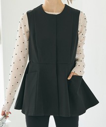 coca(coca) | セットアップ対応 ペプラムベストジャケット(ベスト)