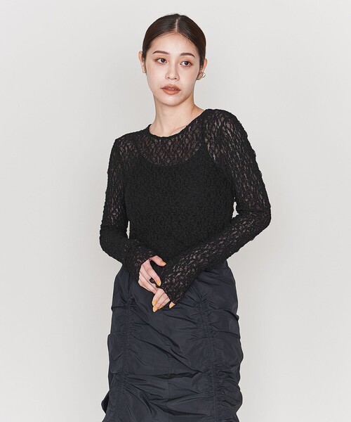 ASTRAET（アストラット）の「＜ASTRAET＞レース クルーネック ロング