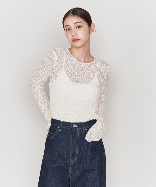 ASTRAET（アストラット）の「＜ASTRAET＞レース クルーネック ロング