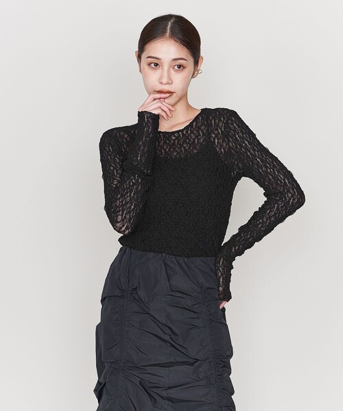 ASTRAET（アストラット）の「＜ASTRAET＞レース クルーネック ロング