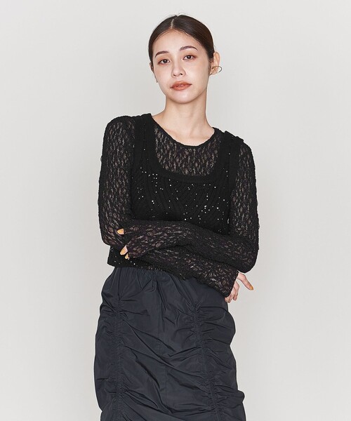 ASTRAET（アストラット）の「＜ASTRAET＞レース クルーネック ロング