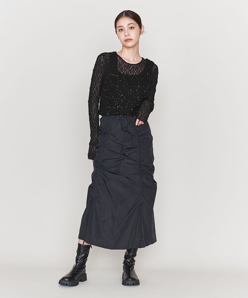 ASTRAET（アストラット）の「＜ASTRAET＞レース クルーネック ロング