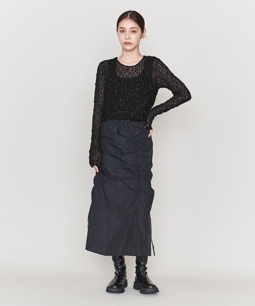 ASTRAET（アストラット）の「＜ASTRAET＞レース クルーネック ロング