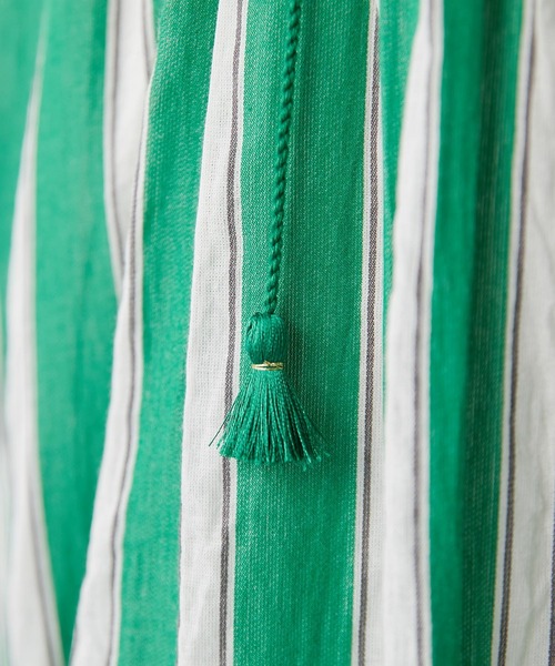 ne Quittez pas 緑と白のストライプワンピース ne Quittez pas 緑と白のストライプワンピース ne Quittez pas