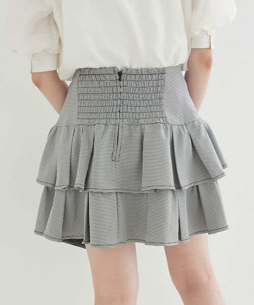 MAJESTIC LEGON(マジェスティックレゴン)の「ティアードフリルミニスカパン(その他パンツ・レディース・ブラック系その他/ホワイト系その他/ブラウン系その他2/ブラック/アイボリー/グレー系その他・MEDIUM)」の16枚目の写真