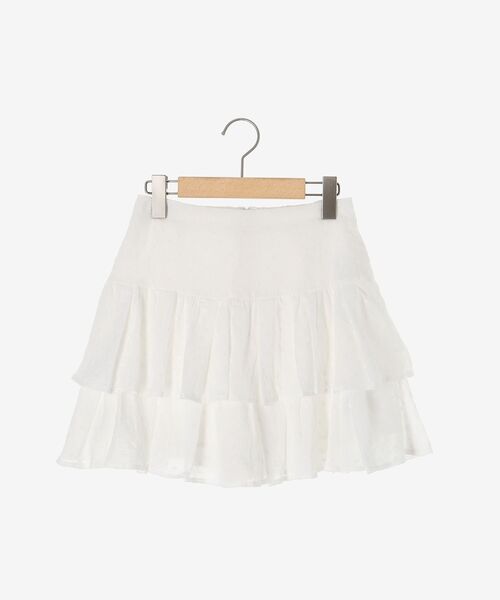 MAJESTIC LEGON(マジェスティックレゴン)の「ティアードフリルミニスカパン(その他パンツ・レディース・ブラック系その他/ホワイト系その他/ブラウン系その他2/ブラック/アイボリー/グレー系その他・MEDIUM)」の19枚目の写真