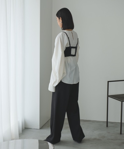 AIC. ラインストーンビスチェ ＆ スラックス　セットアップ AIC.（エーアイシー）の「ラインストーンビスチェ/セットアップ
