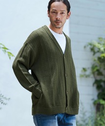 CAMBIO | mcg3497-Stripe Jacquard Knit Cardigan ニットカーディガン(カーディガン/ボレロ)