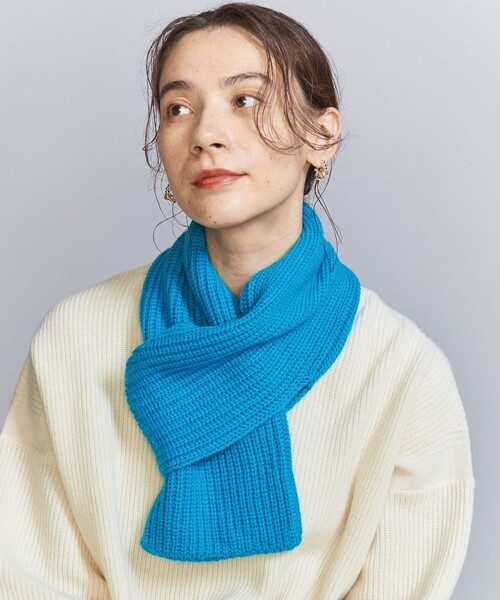 BEAUTY&YOUTH UNITED ARROWS（ビューティーアンドユースユナイテッドアローズ）の「ウールカシミヤ ミニ マフラー（マフラー・レディース・グレー/ピンク/ターコイズブルー・FREE）」の16枚目の写真