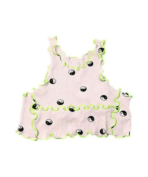 HOGAN RANCH WEAR（ホーガンランチウエア）の「ワッフルメロータンクトップ（タンクトップ・キッズ・ラベンダー/ミント/グリーン/ピンク/ライトグレー/ライトブルー/オフホワイト・S/M/L/LL）」の6枚目の写真