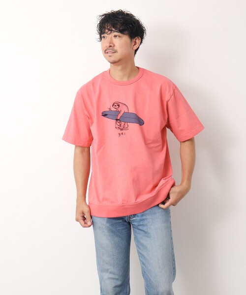 NOLLEY’S(ノーリーズ)の「【STONEWOLD】別注スウェットTシャツ ナマケモノ(Tシャツ/カットソー・メンズ・ホワイト/チャコールグレー/レッド/グレイッシュベージュ・S/M/L)」の19枚目の写真