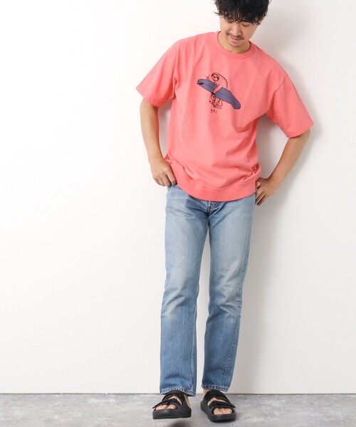 NOLLEY’S(ノーリーズ)の「【STONEWOLD】別注スウェットTシャツ ナマケモノ(Tシャツ/カットソー・メンズ・ホワイト/チャコールグレー/レッド/グレイッシュベージュ・S/M/L)」の20枚目の写真