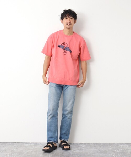 NOLLEY’S(ノーリーズ)の「【STONEWOLD】別注スウェットTシャツ ナマケモノ(Tシャツ/カットソー・メンズ・ホワイト/チャコールグレー/レッド/グレイッシュベージュ・S/M/L)」の21枚目の写真