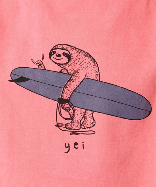 NOLLEY’S(ノーリーズ)の「【STONEWOLD】別注スウェットTシャツ ナマケモノ(Tシャツ/カットソー・メンズ・ホワイト/チャコールグレー/レッド/グレイッシュベージュ・S/M/L)」の22枚目の写真