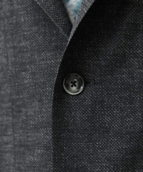 MK MICHEL KLEIN HOMME （エムケーミッシェルクランオム）の「【在庫限り/洗える】AIRY DOTS-2フーディメッシュコーディガン（カーディガン/ボレロ・メンズ・チャコールグレー/ブラック・46/48）」の18枚目の写真