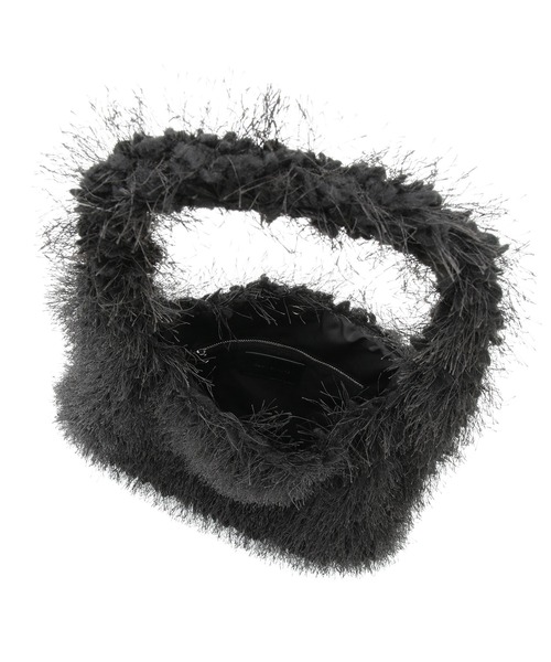 ADAM ET ROPE'（アダムエロペ）の「【サステナブル】フリンジファーワンハンドルバッグ（ハンドバッグ・レディース・ミント/ベージュ/ブラック・FREE）」の19枚目の写真