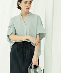 OPAQUE.CLIP | スキッパードルマンブラウス【洗濯機洗い可】(シャツ/ブラウス)