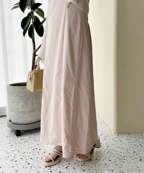 one after another NICE CLAUP（ワンアフターアナザーナイスクラップ）の「裾ドロストキャミワンピース【S/Mサイズ展開】（ワンピース・レディース・ブラック/ホワイト系その他/ピンク/ブラウン系その他・SMALL/MEDIUM）」の10枚目の写真