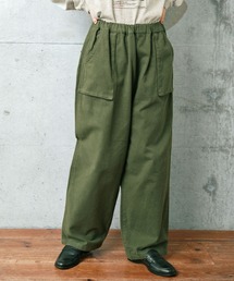 PAR ICI | ミリタリーフランネル イージーパンツ(その他パンツ)