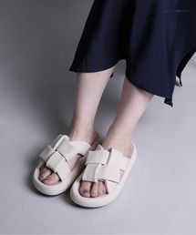 【shoes365】交差ストラップデザインサンダル (SS)