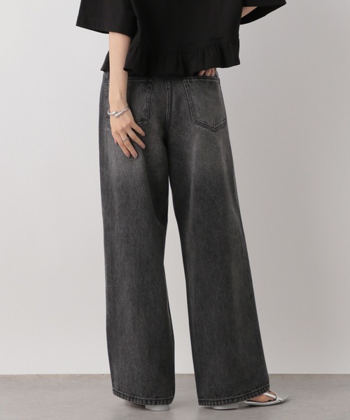 デニム　ビジューワイドストレートＰ　新品タグ付き LOWRYS FARM｜ビジューワイドストレートP | Rakuten Fashion