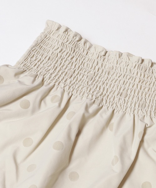coca（coca）（コカ）の「ドット柄フロッキーティアードスカート（スカート・レディース・ブラック/ネイビー/アイボリー・SHORT/LONG）」の18枚目の写真