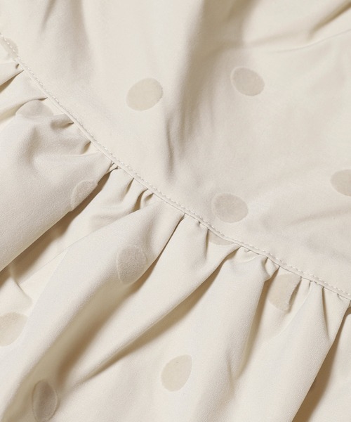 coca（coca）（コカ）の「ドット柄フロッキーティアードスカート（スカート・レディース・ブラック/ネイビー/アイボリー・SHORT/LONG）」の17枚目の写真