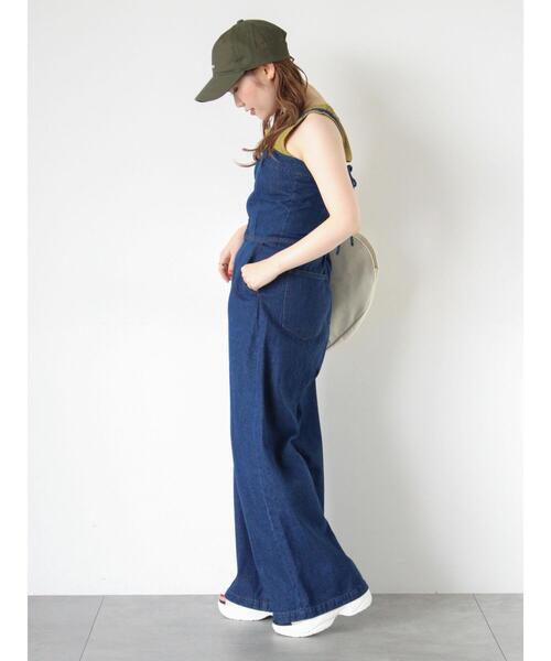 ehka sopo（エヘカソポ）の「ベアサロペット（その他パンツ・レディース・ネイビー/サックスブルー/ブラック・F）」の7枚目の写真