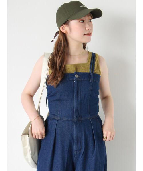 ehka sopo（エヘカソポ）の「ベアサロペット（その他パンツ・レディース・ネイビー/サックスブルー/ブラック・F）」の9枚目の写真