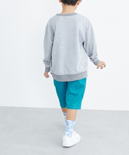 QUNTSTYLE（キュントスタイル）の「スウェットトレーナー（スウェット・キッズ・オフホワイト/杢グレー/ブラック/ネイビー/カーキ/ラベンダー・120/130/140/150/160/100/110/170）」の13枚目の写真