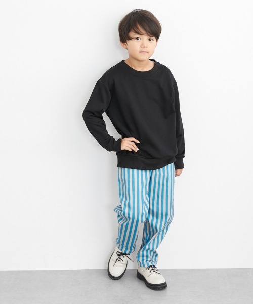 QUNTSTYLE（キュントスタイル）の「スウェットトレーナー（スウェット・キッズ・オフホワイト/杢グレー/ブラック/ネイビー/カーキ/ラベンダー・120/130/140/150/160/100/110/170）」の10枚目の写真