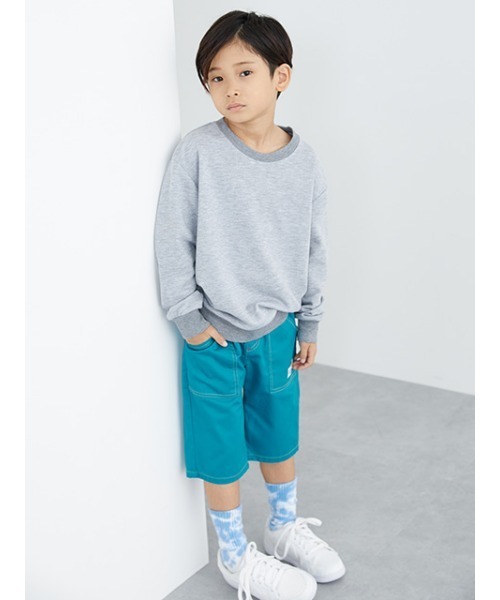 QUNTSTYLE（キュントスタイル）の「スウェットトレーナー（スウェット・キッズ・オフホワイト/杢グレー/ブラック/ネイビー/カーキ/ラベンダー・120/130/140/150/160/100/110/170）」の20枚目の写真
