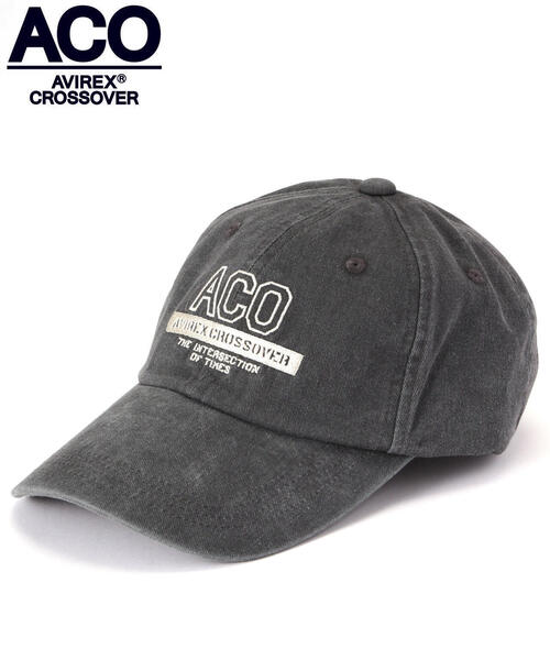 AVIREX（アヴィレックス）の「ACO LOGO LOW CAP / アヴィレックス クロスオーバー ロウ キャップ / AVIREX / アヴィレックス（キャップ・メンズ・ブラック/オリーブ系・F）」の2枚目の写真