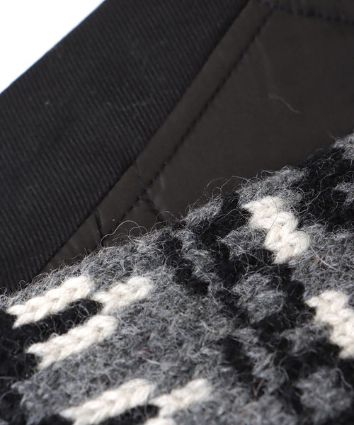 blanc basque（ブランバスク）の「袖ジャガード×キルティングブルゾン（ブルゾン・レディース・ブラック・38）」の12枚目の写真