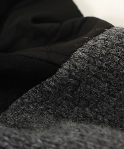 blanc basque（ブランバスク）の「袖ジャガード×キルティングブルゾン（ブルゾン・レディース・ブラック・38）」の14枚目の写真