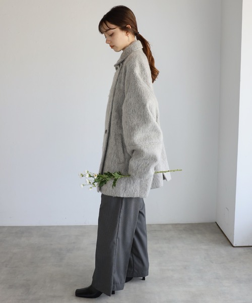 セール】shaggy middle coat / シャギーミドルコート（その他アウター