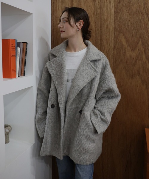 セール】shaggy middle coat / シャギーミドルコート（その他アウター
