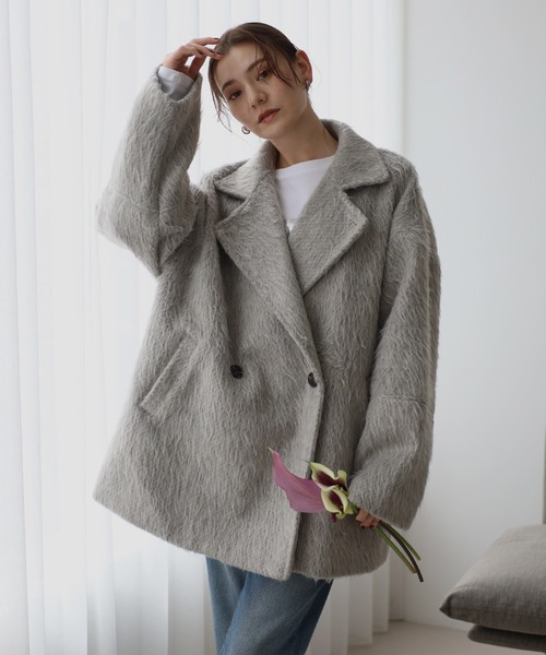 セール】shaggy middle coat / シャギーミドルコート（その他アウター